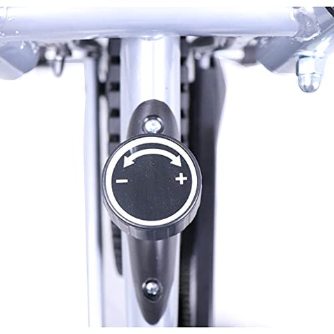 Image of Kobo Imported AB-5 Air Bike Deluxe Exercise Cycle with Fixed Handle and Digital LCD Display Monitor