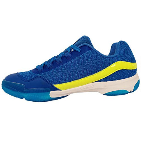 Image of Li-Ning RangerLiteIII Non-Marking Premium Badminton Shoes - Blue/Lime, 6 UK