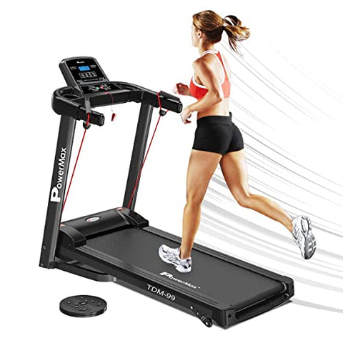 Image of PowerMax Fitness TDM-99 2HP (4HP Peak) Motorized Treadmill with Free Installation Assistance, Home Use & Automatic Programs