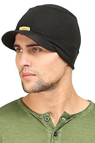 Image of FabSeasons Cotton Skull Cap (Black)