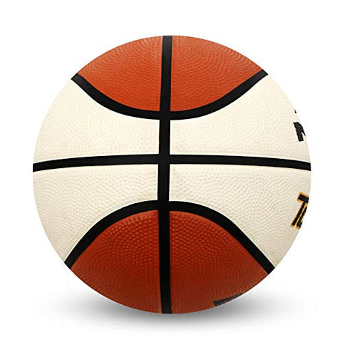 Image of Nivia TOP GRIP 2.0 Rubber Basketball ( Size: 7, Color : White/Brown, Ideal for : Training/Match )