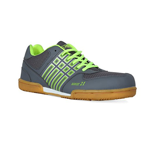 Image of Feroc Men's PU Green Non Marking Badminton Shoes (9)