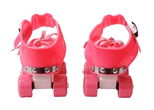AUTHFORT Roller Skates for Girls Age Group 7-12 Years Adjustable Inline Skating Shoes with School Sport-Multi Colour