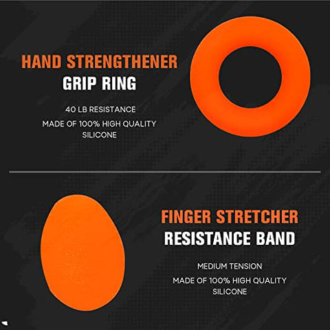 Image of SOLARA Hand Gripper Set of 5, Finger exercise equipment Hand Grip for Gym, Hand Grip strengthener & Hand Exercise equipment | Mobile app with 5 eBooks and 50 plus Videos