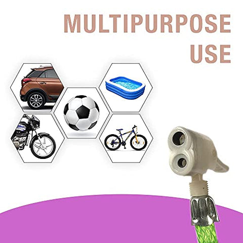 Image of ROYAL WAVES Bicycle Tyre Air Pump High Pressure Bicycle and Bike Air Pump with Two Multifunctional Valve