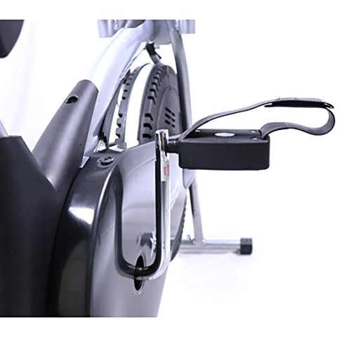 Image of Kobo Imported AB-5 Air Bike Deluxe Exercise Cycle with Fixed Handle and Digital LCD Display Monitor