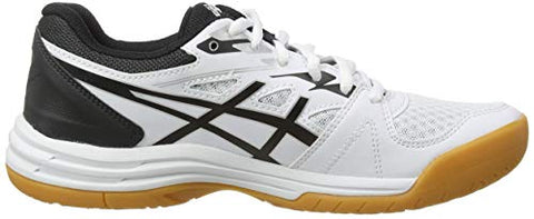 Image of ASICS Women's Upcourt 4 White/Black Indoor Court Shoes-7 UK (40.5 EU) (9 US) (1072A055)