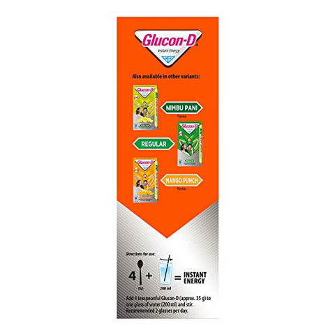 Image of Glucon-D Instant Energy Health Drink Tangy Orange - 1kg Refill with free bottle