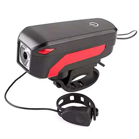 Image of FASTPED 350LM 3 Modes Standard USB Charging 2000mAh Battery Bike Light with 120db Horn Single Item (Multicolor)