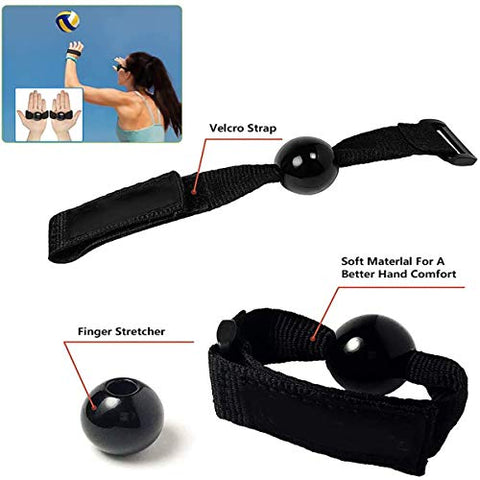 Image of Volleyball Training Equipment Aid, Solo Soccer Trainer, Solo Practice Trainer for Serving, Setting, Spiking and Arm Swing, Returns Ball After Every Swing for Beginners & Pro