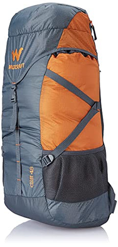 Image of Wildcraft 45 Ltrs Grey and Orange Rucksack (8903338073864), Large