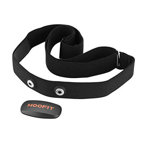 Image of moofit ANT+ Heart Rate Monitor with Chest Strap Bluetooth HR Sensor IPX7 Waterproof Compatible with Zwift, Rouvy, TRX, EliteHRV, Peloton, Strava for iOS, Android (MooFit app Unavailable)
