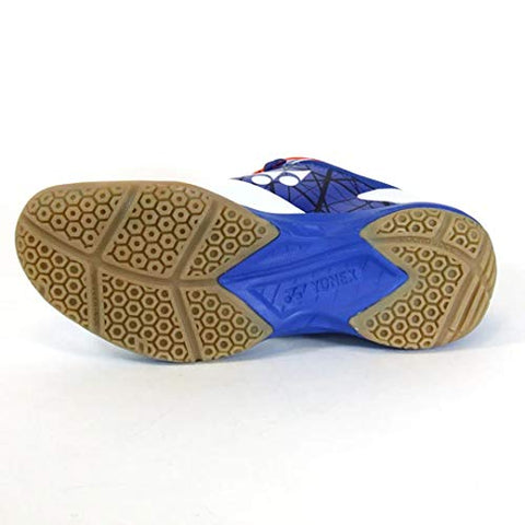 Image of YONEX White/Blue SHB 48EX Non Marking Power Cushion Badminton Shoes, 8 UK - 2019 Limited Edition