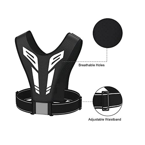 Image of Running Vest, REVALI USA Original Patent, USA Designed, USA Warranty Reflective Running Vest Gear for Men and Women