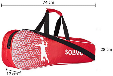 Image of Amazon Brand - Solimo Badminton Kit Bag, Rapid, Red