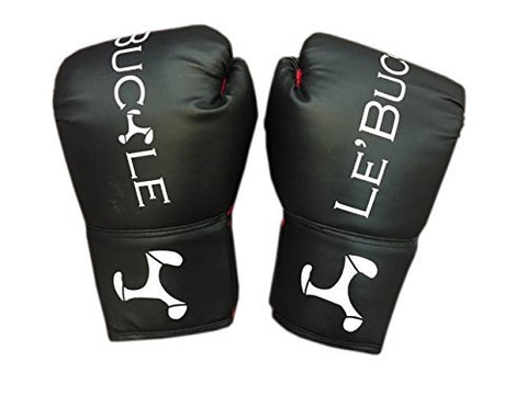 Image of Le Buckle Training Boxing Gloves 12 Oz (Black And Red)