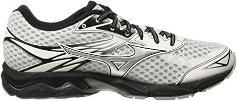 Image of Mizuno Men R638B53 Wave Catalyst White/Silver/Black Running Shoes-6 UK/India (39 EU) (J1GC163305)