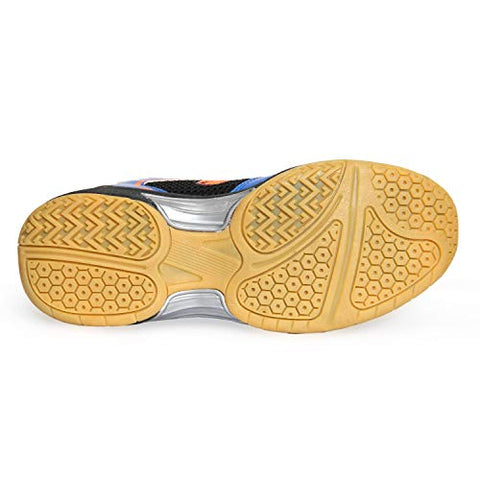 Image of FEROC PCOCK Blue Black Gel Series Badminton Shoes Free Heel Gel
