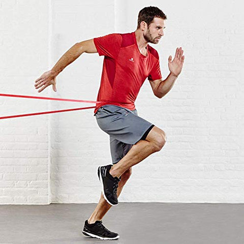 Image of Bahu Premium Pull up Assist Resistance Bands with Carry Bag for Exercise| Gym | Best for Power Workout-Yoga Stretch Mobility for Men and Women (Red )