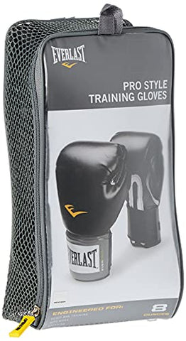 Image of Everlast Pro Style Boxing Training Gloves, 8Oz (Black)