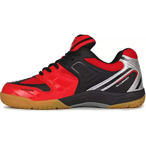 Image of Yonex Tru-Cushion XII Non Marking Badminton Court Shoes, Black/Red/Silver - 8 UK