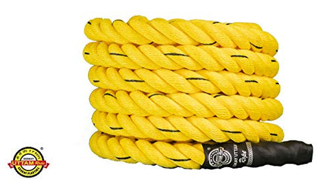 Image of ESSKAY UTTAM Rope Gym Exercise, Battle Rope (1.5 " Thick / 50 Feet)