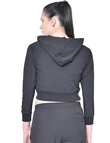 Image of CHKOKKO Women Winter Sports Zipper Stylish Jacket Black S