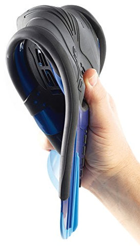 Image of Cressi Agua Short Fins for Swimming and Snorkeling, Blue, UK 12/13