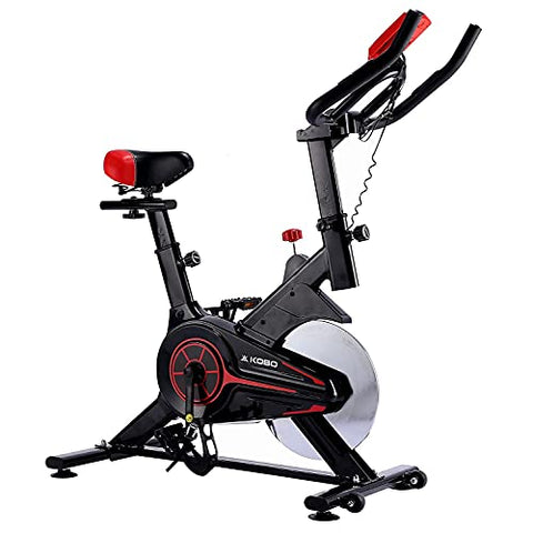 Image of Kobo SB-5 Steel Exercise Spin Bike, Black