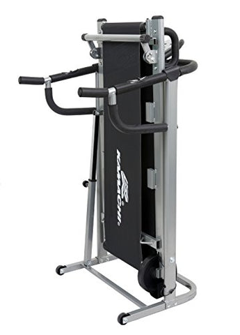 Image of KAMACHI 6 in 1 Home use Manual Treadmill with Electric Vibrator, Twister, Stepper, Pushup Bar, 3 Level Manual Incline & Multifunction Treadmill for Home