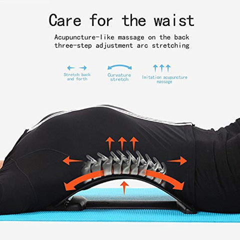 Image of Marklif Magic Back Braces Stretching Device for Bed, Chair & Car, Multi-Level Lumbar Support Stretcher for Lower and Upper Muscle Pain Relief