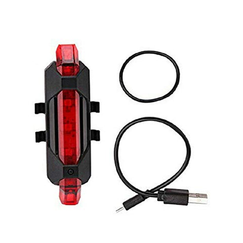 Image of FASTPED ® Bicycle LED Light USB Rechargeable Light Cycling Lamp Tail Light (red)