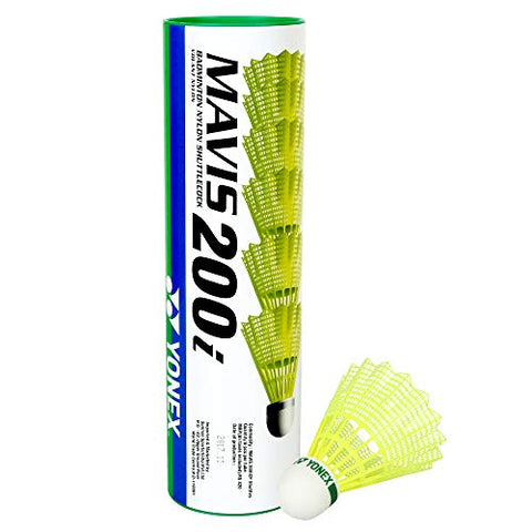 Image of Yonex GR 303 Aluminum Blend Badminton Racquets with Full Cover, Pack of 2 (Black + Red) and Mavis 200i combo