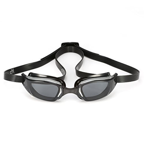 Image of MP Michael Phelps XCEED Swimming Goggles, Smoke Lens, Grey/Black Frame