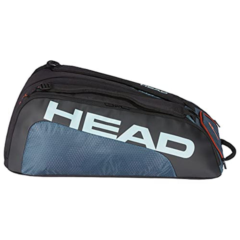 Image of HEAD Tour Team 12R Monstercombi Professional Tournament Tennis Kit Bag (Compartments: Three | Capacity: 12 Racquets | Ventilated Shoe Compartment | Colour : Black/Grey |