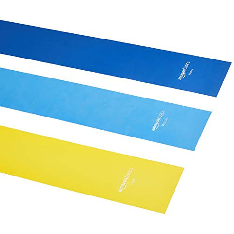 Image of AmazonBasics Latex Resistance Band - 1500mm, 3-Piece Set
