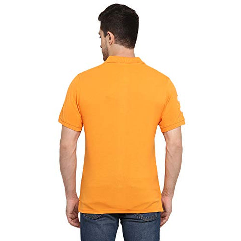 Image of AMERICAN CREW Men's Polo T-Shirt (Orange-AC381-L)