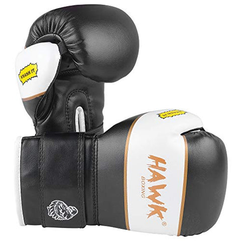 Image of Hawk Sports Kids Boxing Gloves for Kids Children Youth Punching Bag Kickboxing Muay Thai Mitts MMA Training Sparring Gloves (Black, 6 oz)