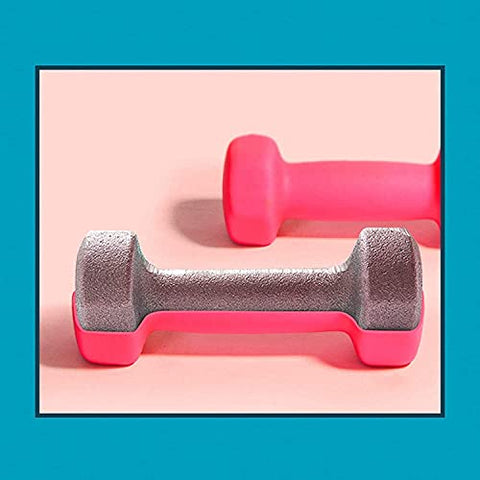 Image of FITNESS INDIA™ Neoprene Vinyl Dumbbell 1 kg each (Set of 2) Fitness Gym Exercise, Non-Slip Hand, Biceps Triceps for Men & Women