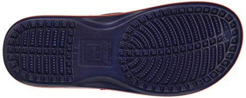 Image of PARAGON Men's Paralite Navy Blue-Orange Flip-Flops-10 UK