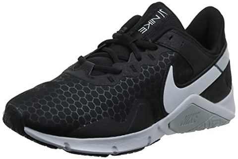 Image of Nike Women's W Legend Essential 2 Black/White-Pure Platinum Running Shoe-4 Kids UK (CQ9545-001)