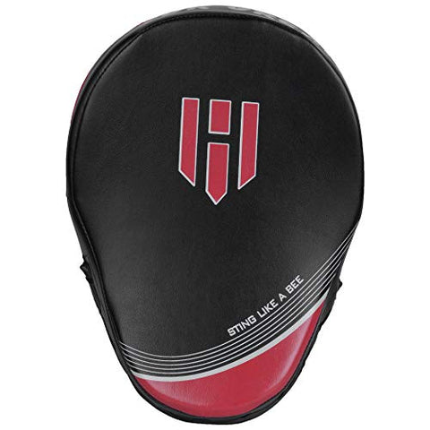 Image of Punching Mitts Kickboxing Muay Thai MMA Boxing Mitts Training Focus Punch Mitts Bags Hand Target Pads for Kids, Men & Women (Pair) (Red)