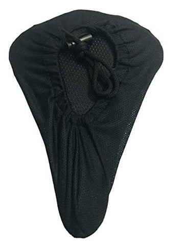Image of ShreNik Made in India Silicone Soft Cushion MTB Bikes Bicycle Cycle Saddle Seat Cover (Black Colour, 11 Inches, Free Size)