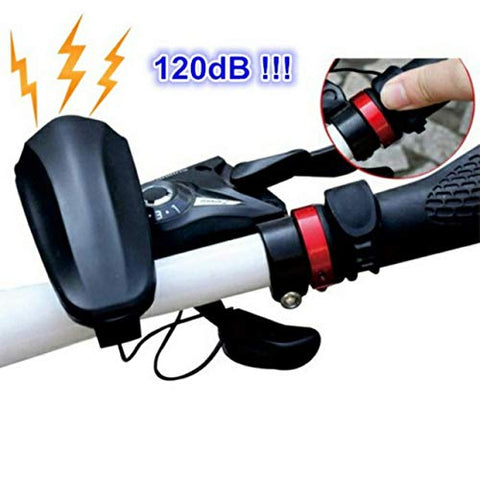 Image of RYLAN USB Rechargeable Bike Horn and Light 140 DB with Light 3 Modes Super Bright 250 Lumens (Black)