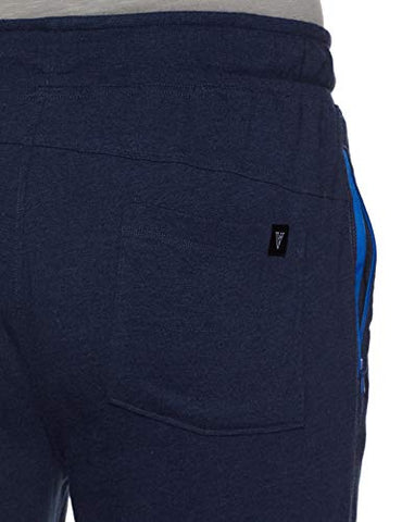 Image of Van Heusen Athleisure Men's Classic Fit Track Pants (50052_Blue Melange_M)
