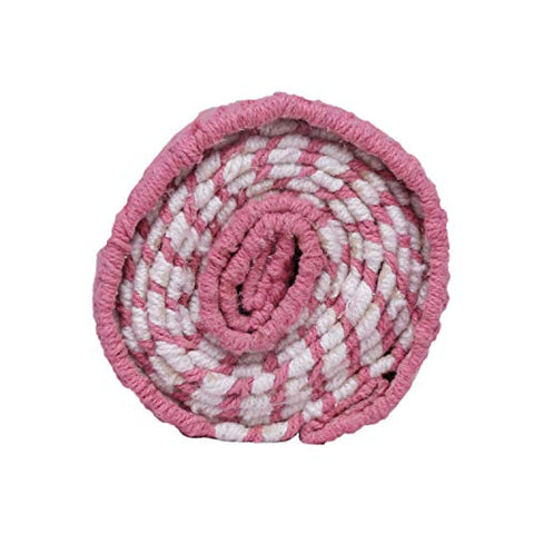 Image of Arka Just Breathe Natural Handmade Cotton Yoga Exercise Mat for Men & Women. (Pink) Dimensions- 72 X 24 Inch,4 mm Thick