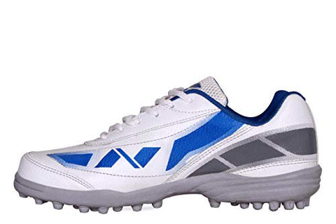 Image of NIVIA - - Step Out & Play 479WB Synthetic Hook-1 Cricket Shoes, UK 8 (White)