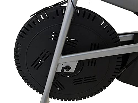 Image of Kobo Imported AB-5 Air Bike Deluxe Exercise Cycle with Fixed Handle and Digital LCD Display Monitor