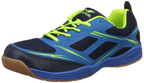 Image of Nivia Super Court Badminton ShoeS (Navyblue/Lime, 12)