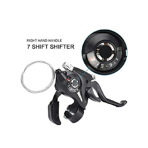 Image of Fastped MTB Bicycle Break Gear Shifter (3 X 7) 21 Speed Cycling Disc Brakes Levers with Shift Cable 2Pcs/Pair